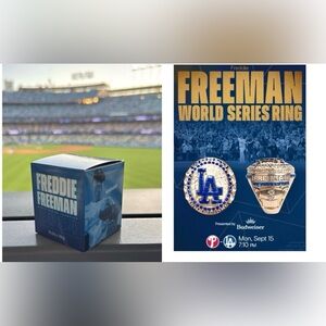 LA Dodgers World Series - Freddie Freeman Commemorative Ring Box